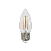 Лампа светодиодная 9 Вт E27 C35 4000К 750Лм прозрачная 200-250В свеча SKY (LED-C35-9W/4000K/E27/CL PLS02WH) UL-00005163 Uniel