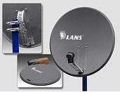 Антенна перфорированная офсетная MS8006AS (LANS-80) темная, LANS