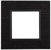 Рамка для розеток и выключателей ЭРА Elegance 1 пост чёрное 14-5301-05 Б0034565 ЭРА