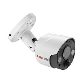 Камера видеонаблюдения (видеокамера наблюдения) мультифункциональная уличная 5 Мп IP c PIR сигнализацией и функцией отпугивания RL-IP15P-S.alert RedLine