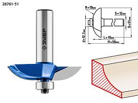ЗУБР 51x13мм, радиус 19мм, фреза фигирейная №2, 28761-51, серия Профессионал