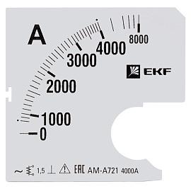 Шкала сменная для амперметра A721 4000/5А-1,5 PROxima s-a721-4000 EKF