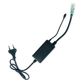Контроллер ULC-N20-RGB BLACK с пультом ДУ для управления светодиодными многоцветными RGB лентами ULS-5050 сетевого напряжения 220В. 10800 Uniel