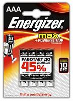 Батарейка (элемент питания) MAX  Alkaline LR03 BL-4 ААА E300157300 Energizer