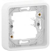 Рамка для розеток и выключателей 1 пост MUREVA Styl с винтами белый IP55 MUR39108 Systeme Electric