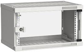 Шкаф LINEA WE 6U 550x350мм дверь стекло серый LWE3-06U53-GF ITK