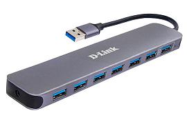 Хаб (разветвитель) черный DL-DUB-1370/B1A D-LINK