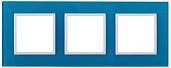 Рамка для розеток и выключателей ЭРА Elegance 3 поста голубой 14-5103-28 Б0034518 ЭРА