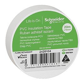 Изолента ПВХ 19мм х 20м белая IMT38204 Schneider Electric