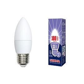 Лампа светодиодная 11Вт E27 C37 6500К 900Лм матовая 175-250В свеча Norma ( LED-C37-11W/DW/E27/FR/NR ) UL-00003813 Uniel