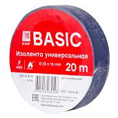 Изолента, класс В (общего применения), 0.13х15мм, 20 метров, синяя plc-iz-b-s EKF Basic