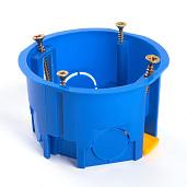 Коробка монтажная с лапками для полых стен синий (без инд. стикера) EBX20-02-2 39351 STEKKER