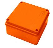 Коробка огнестойкая JBS100 E110 о/п 100х100х55 с гладкой стенкой без галогена IP56 4П 0,15-2,5мм2 оранжевый 42047HF Экопласт