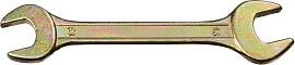 Ключ рожковый гаечный, желтый цинк, 13х14мм DEXX 27018-13-14