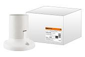 Патрон для ламп пластиковый Е27 потолочный термостойкий пластик прямой белый Б/Н SQ0335-0049 TDM