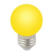 Лампа светодиодная декоративная желтая 1 Вт E27 D45 80Лм матовая 220-240В шар IP20 UL-00005649 Uniel