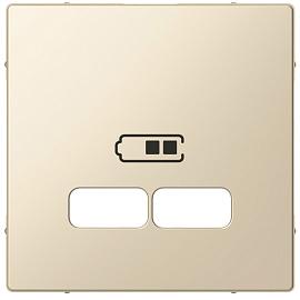 Накладка центральная Merten скрытой установки для USB механизма 2,1А, бежевый SM MTN4367-0344 Systeme Electric