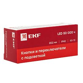 Переключатель BD33 3П c синей подстветкой 230В NO xb2-bk33-b-230 EKF