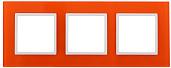 Рамка для розеток и выключателей ЭРА Elegance 3 поста оранжевый 14-5103-22 Б0034513 ЭРА