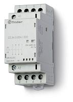 Контактор модульный 4NO 25А контакты AgSnO2 24В АС/DC ширина 35мм IP20 мех.индикатор + LED 223400244320 / 22.34.0.024.4320 Finder