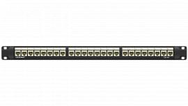 Патч-панель 19&quot;,1U,CAT6А, 24 модуля RJ45, неэкранированная RN6APPU24 DKC