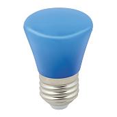 Лампа светодиодная 1 Вт E27 С45 120Лм матовая 220В Колокольчикцвет синий LED-D45-/BLUEFR/С DECOR COLOR ( LED-D45-1W/BLUE/E27/FR/С BELL ) UL-00005639 Volpe