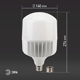 Лампа светодиодная 85 Вт E27 T140 4000К 6800Лм матовая 170-265В колокол ( LED POWER T140-85W-4000-E27/E40 ) Б0032087 ЭРА