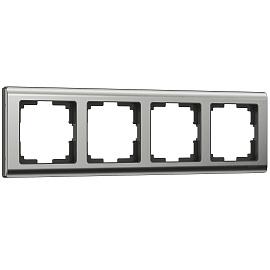 Рамка четырехместная Metallic глянцевый никель IP20 W0041602 Werkel