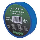Изолента ПВХ, цвет синий, шир.19 мм, длина 20 м, d 74 мм код 263850 Haupa