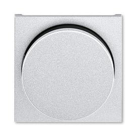 Накладка для светорегулятора поворотного LEVIT серебро / дымчатый чёрный 2CHH940123A4070 ABB