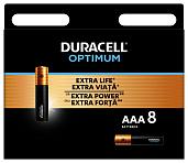 Батарейки (элемент питания ) 5014070 ААА алкалиновые 1,5v 8 шт. LR03-8BL Optimum Б0056025 Duracell