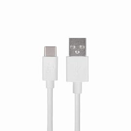 USB кабель USB Type-C, белый ПВХ, 1,5 метра (шнур спираль) REXANT