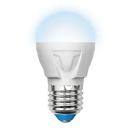 Лампа светодиодная 7 Вт E27 G45 4500К 600Лм матовая 175-250В шар Palazzo ( LED-G45-7W/NW/E27/FR PLP01WH ) UL-00000772 Uniel