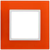 Рамка для розеток и выключателей ЭРА Elegance 1 пост оранжевый 14-5101-22 Б0034477 ЭРА