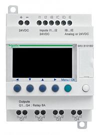 Контроллер  6 входов/ 4 выходов Zelio Logic 100-240VAC SR3B101FU SE