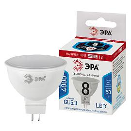 Лампа светодиодная STD LED MR16-8W-12V-840-GU5.3 GU5.3 8Вт софит нейтральная холодно белая ЭРА