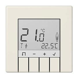LS универсальный комнатный регулятор температуры воздуха с дисплеем «стандарт», слоновая кость TRDLS231 JUNG