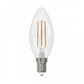 Лампа светодиодная 9 Вт E14 C35 4000К 750Лм прозрачная 200-250В свеча SKY (LED-C35-9W/4000K/E14/CL PLS02WH) UL-00005161 Uniel