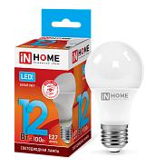 Лампа светодиодная   12Вт E27 A60 4000К 1080Лм матовая 230В Груша LED-A60-VC 4690612020242 IN HOME