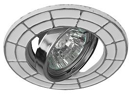 Светильник 50Вт GU5.3 MR16 12/220В поворотный белый/хром Б0036491 ЭРА