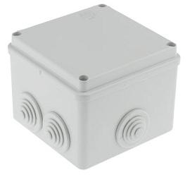 Коробка распаячная герметичная с вводами IP55 100х100х80мм ШхВхГ