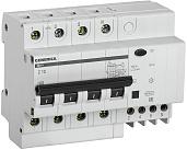 Выключатель автоматический дифференциального тока АД 10А 4П четырехполюсный характеристика C 4,5кА 30мА GENERICA MAD15-4-010-C-030 IEK