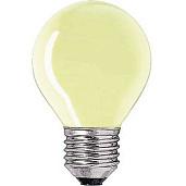 Лампа накаливания шар 15Вт Е14 желтая P-45 230В lustre yellow Philips