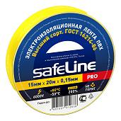 Изолента ПВХ желтая 15мм 20м 9361 Safeline