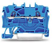 WAGO Клемма 2-х проводная 6,0 мм²  проходная синяя класса защиты Ex e II   2006-1204 /50шт./