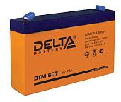 Аккумулятор свинцово-кислотный (аккумуляторная батарея)  6 В 7 А/ч DTM 607 DELTA