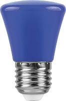 Лампа светодиодная 1 Вт E27 C45 матовый 230В колокольчик синий 25913 Feron