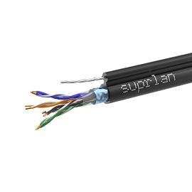 Кабель витая пара SUPRLAN Standard FTP 5e 4x2xAWG24 Cu PE Out. T-FG8 (трос) 01-1026-1