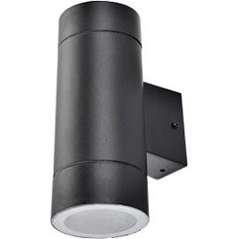 DL Светильник накладной LED 8013A IP65 прозрачный цилиндр металл 2хGX53 Черный 205x140x90 /FB53C2ECH/ Ecola