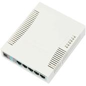Коммутатор, 5x10/100/1000 Ethernet, 1xSFP 1000, DDMI, SwOS CSS106-5G-1S (RB260GS) MIKROTIK